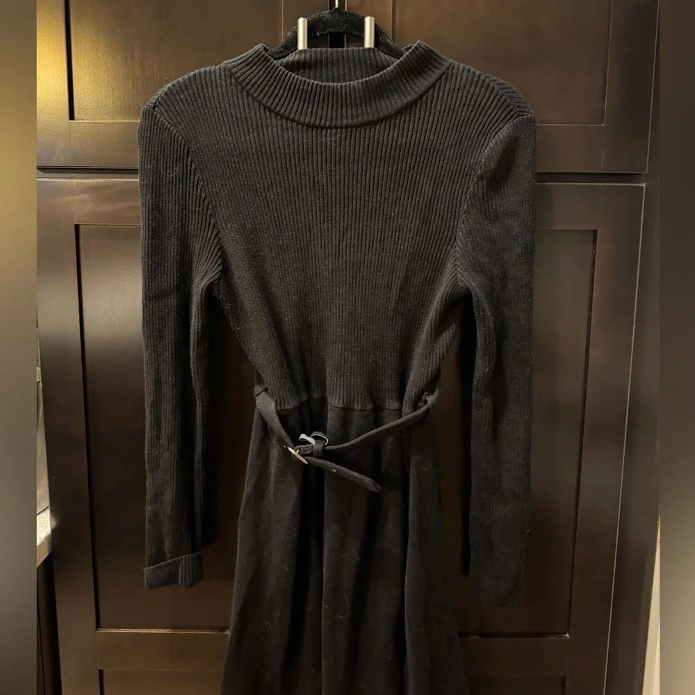 Free People French Girl Sweater Dress Black Size M - Picture 7 of 9